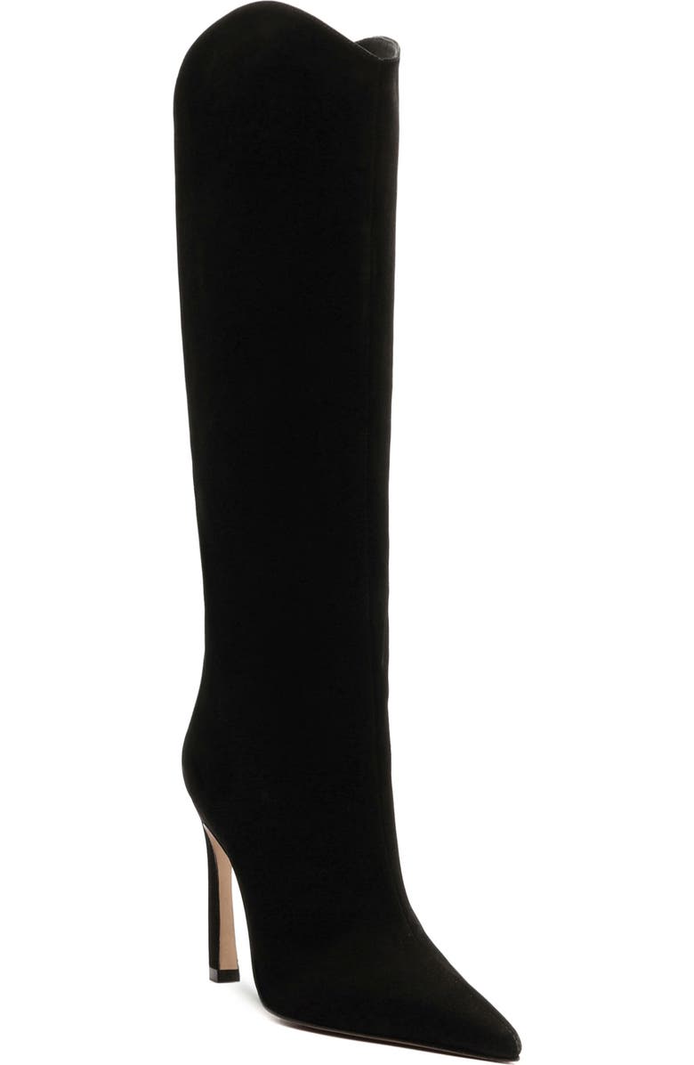 Schutz Maryana Sculpt Stiletto Boot, Main, color, Black