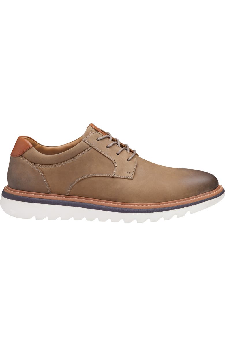 Johnston & Murphy Braydon Plain Toe Derby, Alternate, color, Dark Taupe Oiled Nubuck