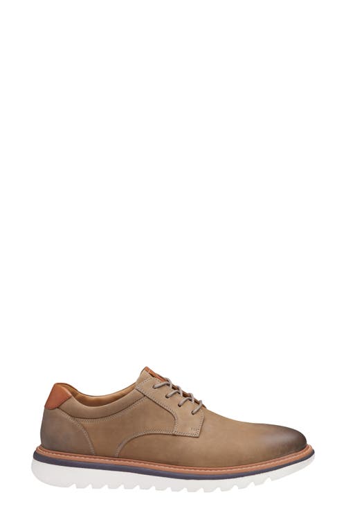 Johnston & Murphy Braydon Plain Toe Derby In Brown