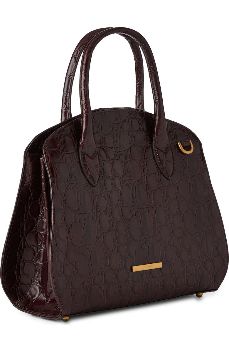 Brahmin Rosetta Lizard Embossed Leather Satchel, Alternate, color,