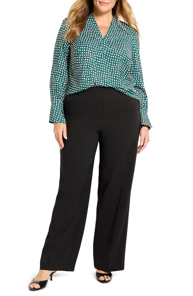 NIC+ZOE Lenox Stretch Suit Pants, Alternate, color, Black Onyx
