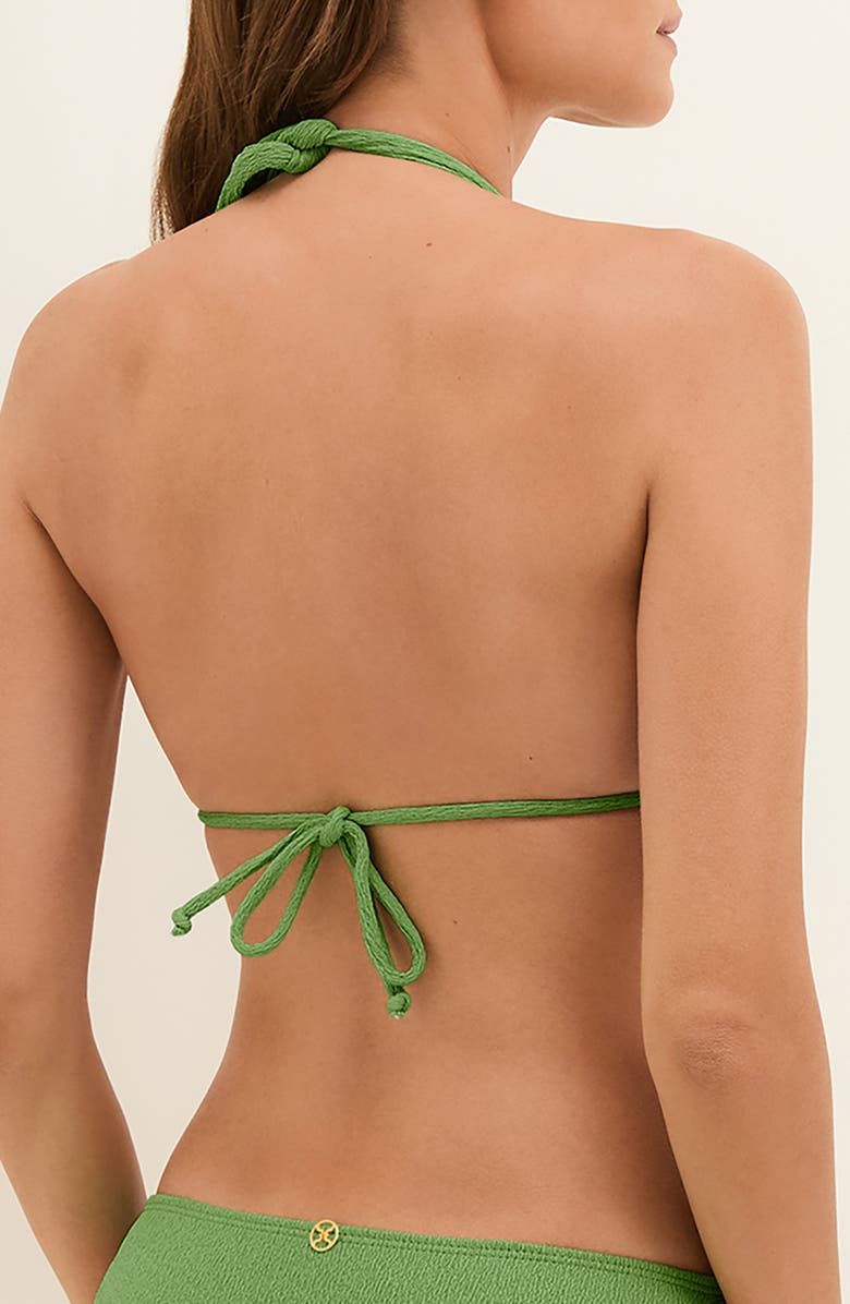 ViX Paula Hermanny Firenze Paula Triangle Bikini Top, Alternate, color, Green