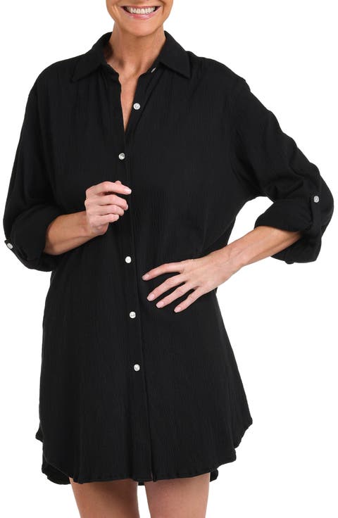 Button Down Shirt Cover-Up