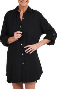 Maxine of Hollywood Button Down Shirt Cover-Up