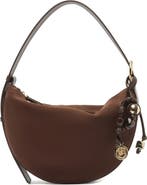 Arezzo Medium Simone Suede Shoulder Bag