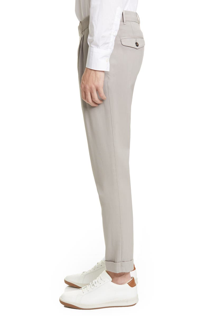Eleventy Slim Fit Washed Wool Dress Pants, Alternate, color, 