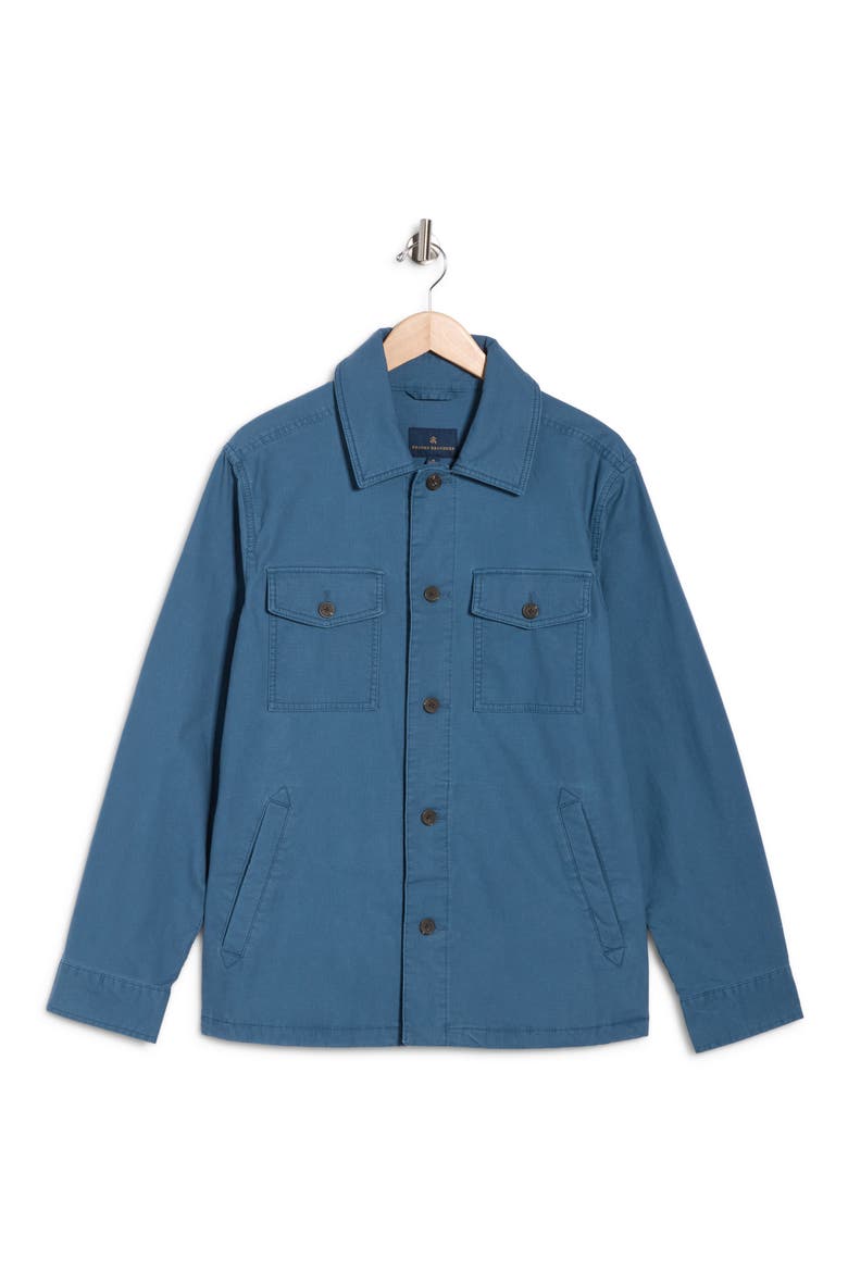 Stretch Cotton Shirt Jacket, Alternate, color, KEY LARGO