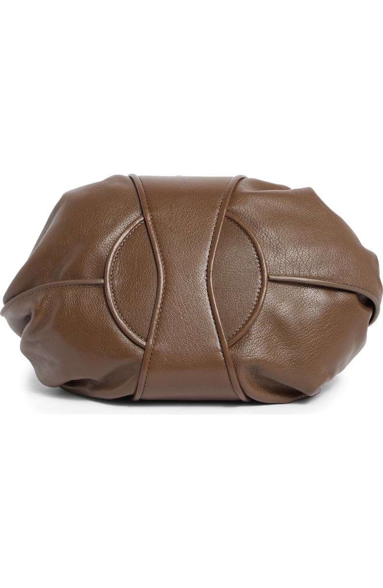 Marni Small Tulipea Leather Handbag, Alternate, color, Marmot