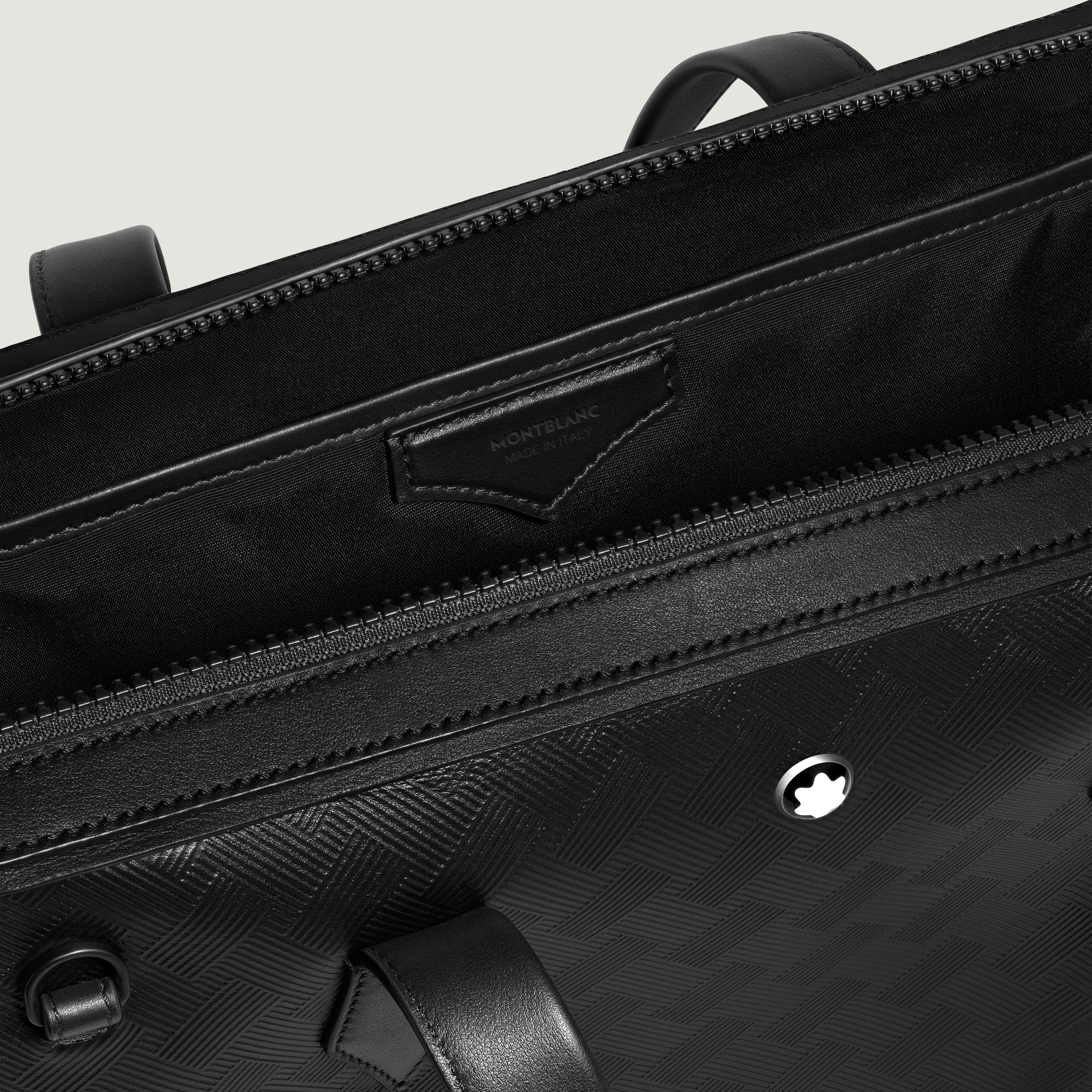 Extreme Leather Thin Briefcase, Alternate, color, BLACK