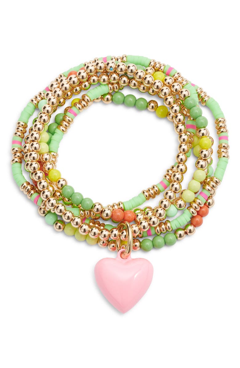 ROXANNE ASSOULIN The Charm Healing Bunch Set of 6 Beaded Stretch Bracelets, Main, color, 