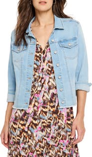 NIC+ZOE Essential Fray Hem Denim Jacket