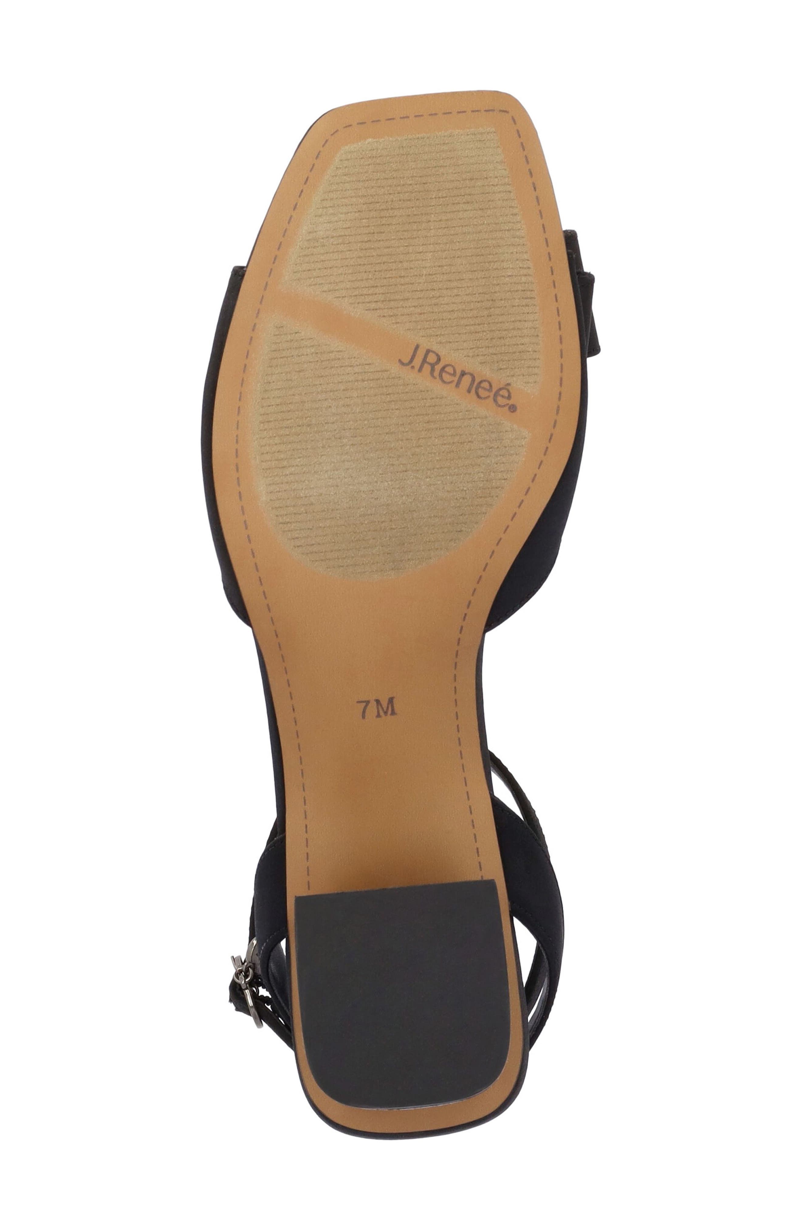 J. Reneé Novela Ankle Strap Sandal, Alternate, color, Black