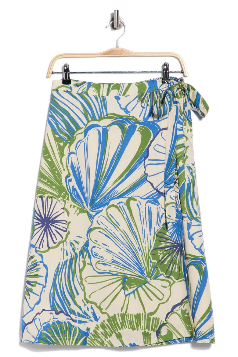 Sunrise Jacque Wrap Skirt, Alternate, color, FRENCH BLUE