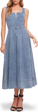 FLYING TOMATO Denim Midi Dress