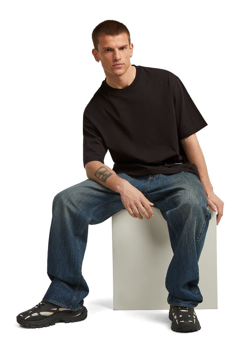 G-STAR Badge Boxy Organic Cotton T-Shirt, Alternate, color, Dk Black