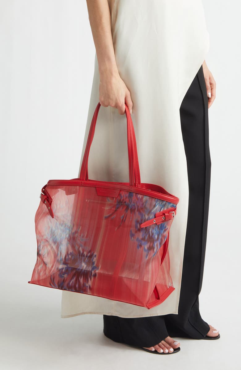 Proenza Schouler Days Mesh Carryall Tote, Alternate, color, Flame Multi