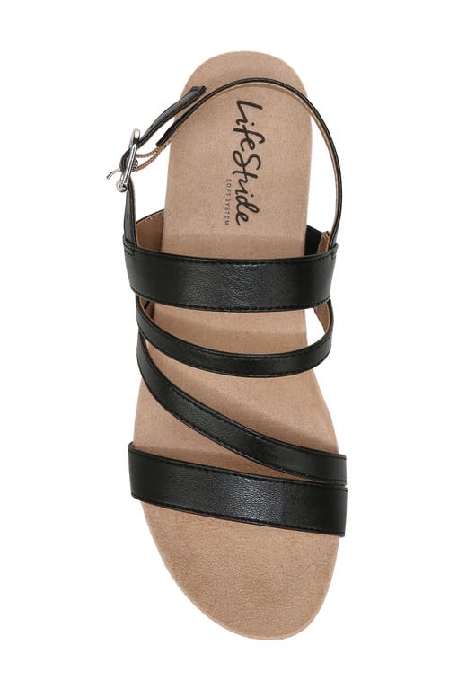 Lifestride Discover Wedge Sandal In Black