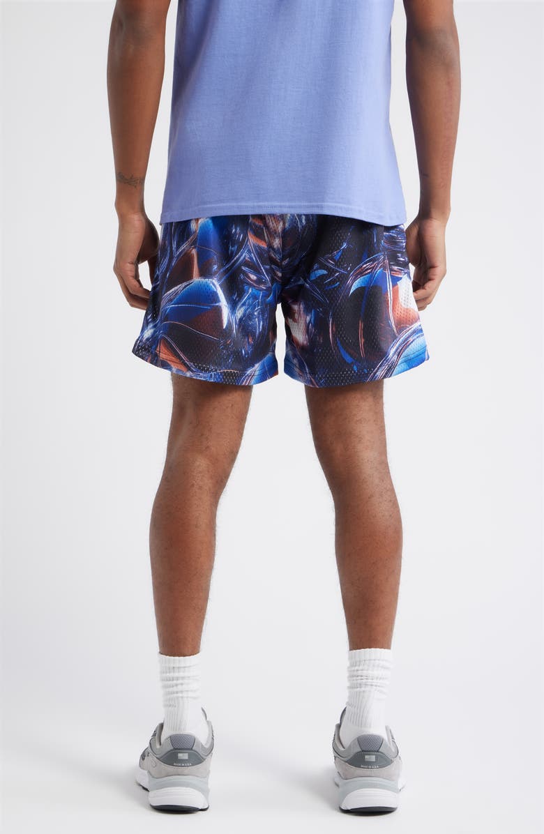 OVERTIME Chrometeam Alloy Mesh Basketball Shorts, Alternate, color, Grey