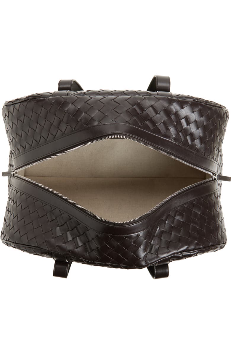 Bottega Veneta Intrecciato Leather Duffle Bag, Alternate, color, 2145 Fondant-Silver
