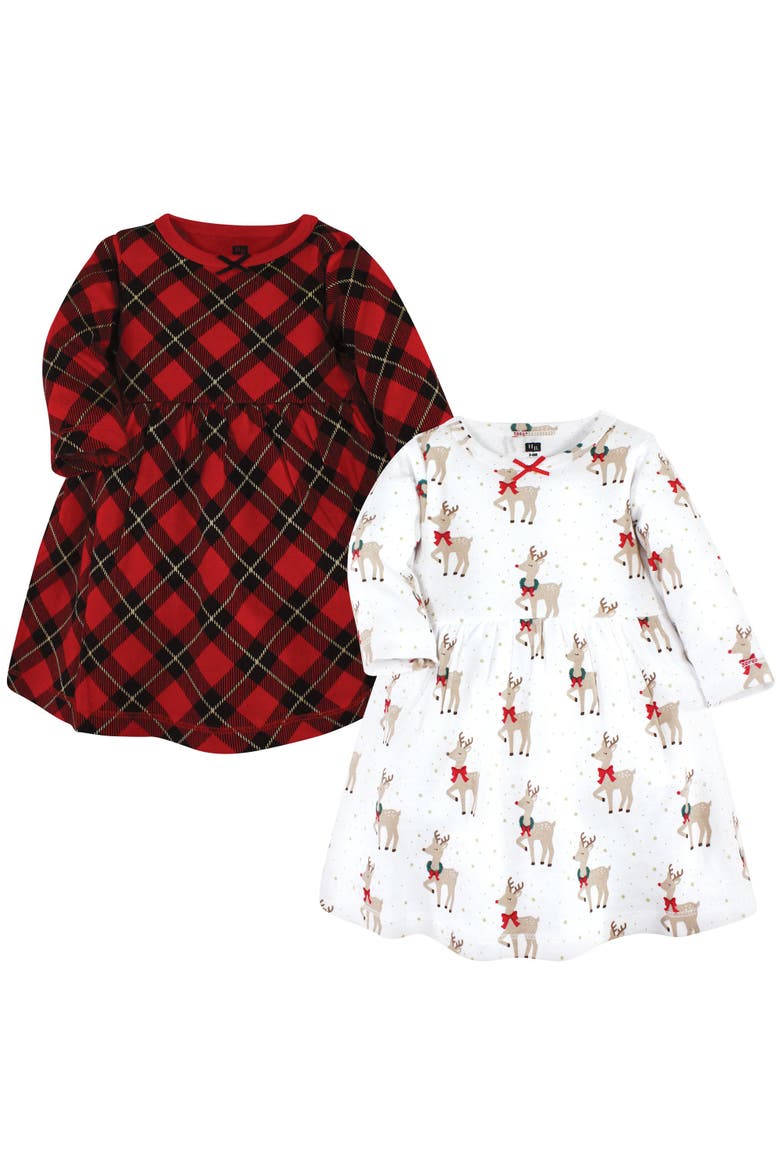 2Pk Long Sleeve Dress, Main, color, Fancy Rudolph