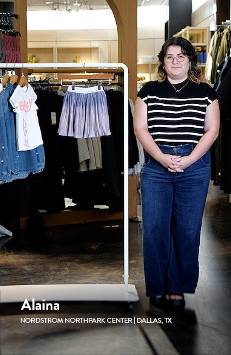 Kids' Pleated Metallic Skirt, sales video thumbnail