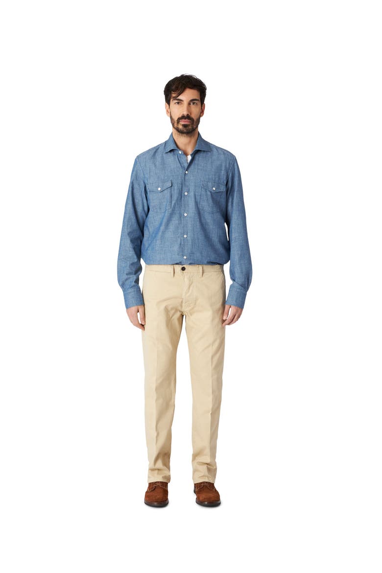 Reno Heavy Cotton Canvas Trousers, Main, color, Ecru
