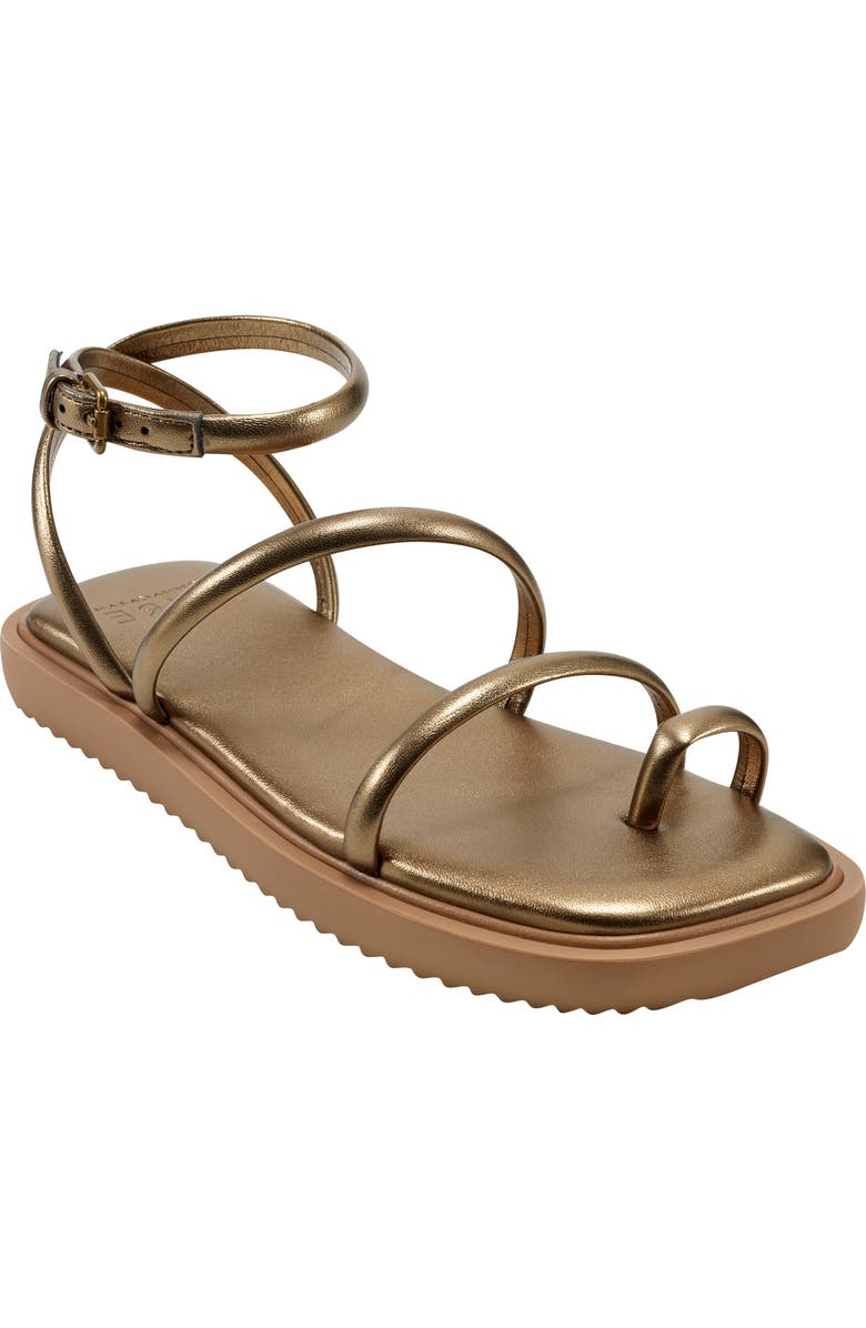 PURE Donna Karan Allie Strappy Sandal, Main, color, Bronze