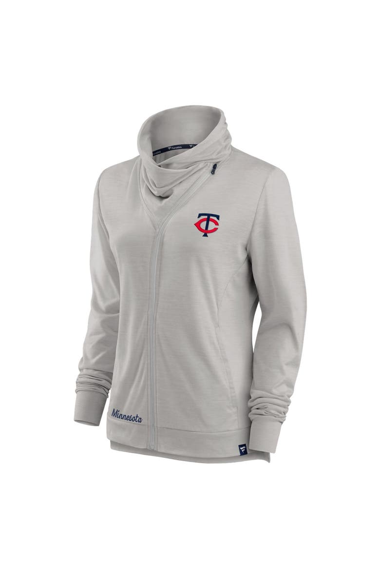 Women's Fanatics Gray Minnesota Twins Break It Loose Full-Zip Jacket, Alternate, color, Gray