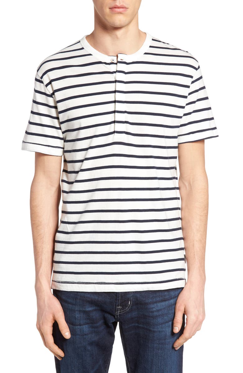 French Connection Stripe Henley Top, Main, color, 