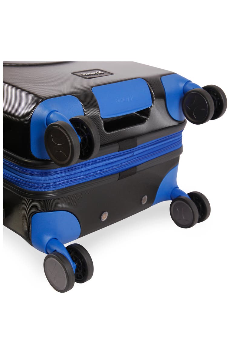 Wave 21" Hardshell Spinner Suitcase, Alternate, color, BLACK/ BLUE