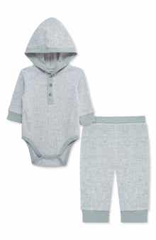 Waffle Knit Bodysuit & Pants Set