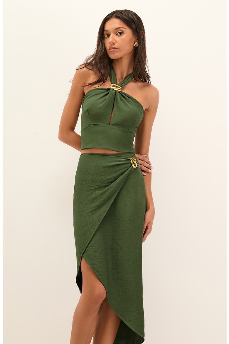 Taylor Cover-Up Midi Skirt, Alternate, color, GREEN