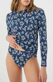 Roxy Hibiscus Haven Sea Skippin" Cover-Up Rashguard