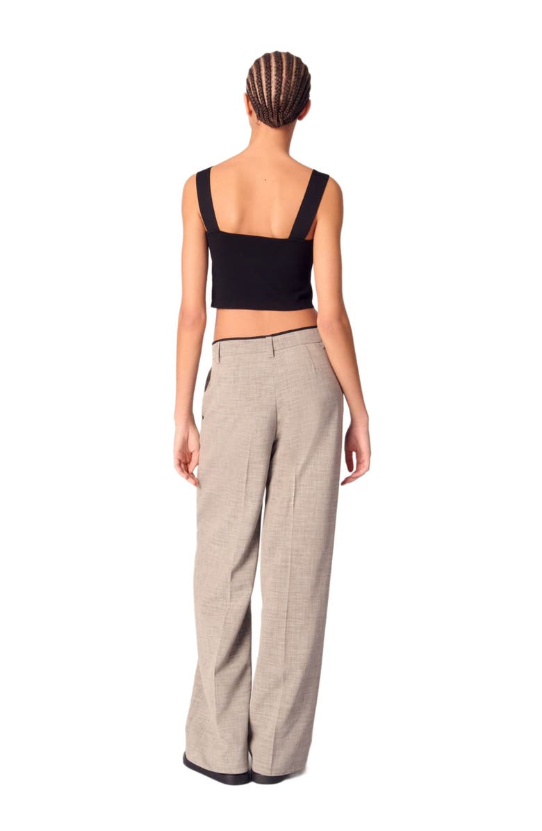 maje Straight-leg suit trousers, Alternate, color, 