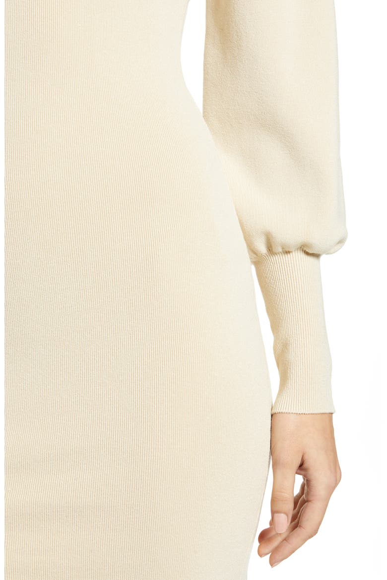 Long Sleeve Sweater Dress, Alternate, color, BEIGE ANGORA