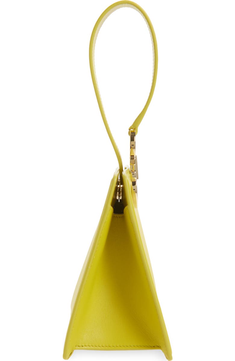 FERRAGAMO Double Gancio Leather Mini Clutch, Alternate, color, Antique Yellow