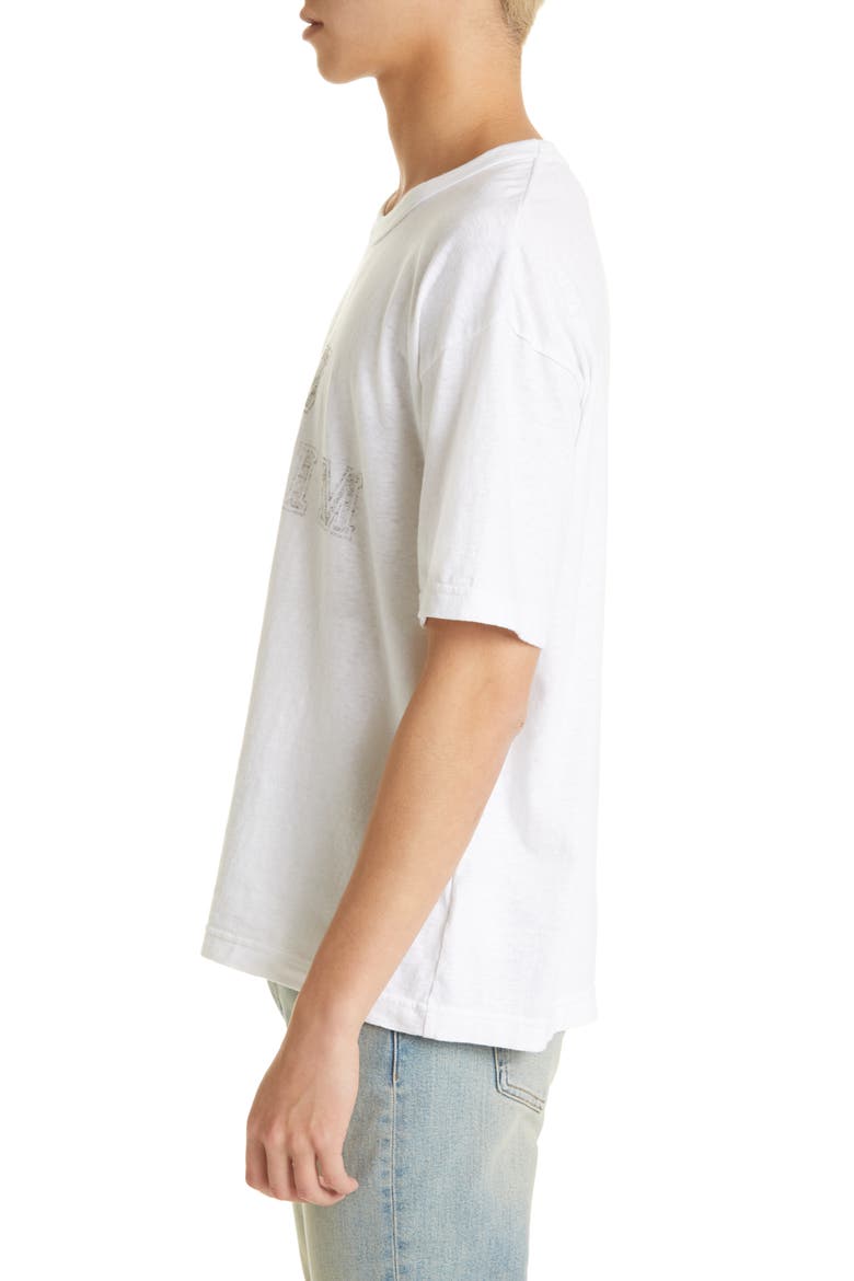Men's Oversize Alumni Graphic Tee, Alternate, color, WHITE