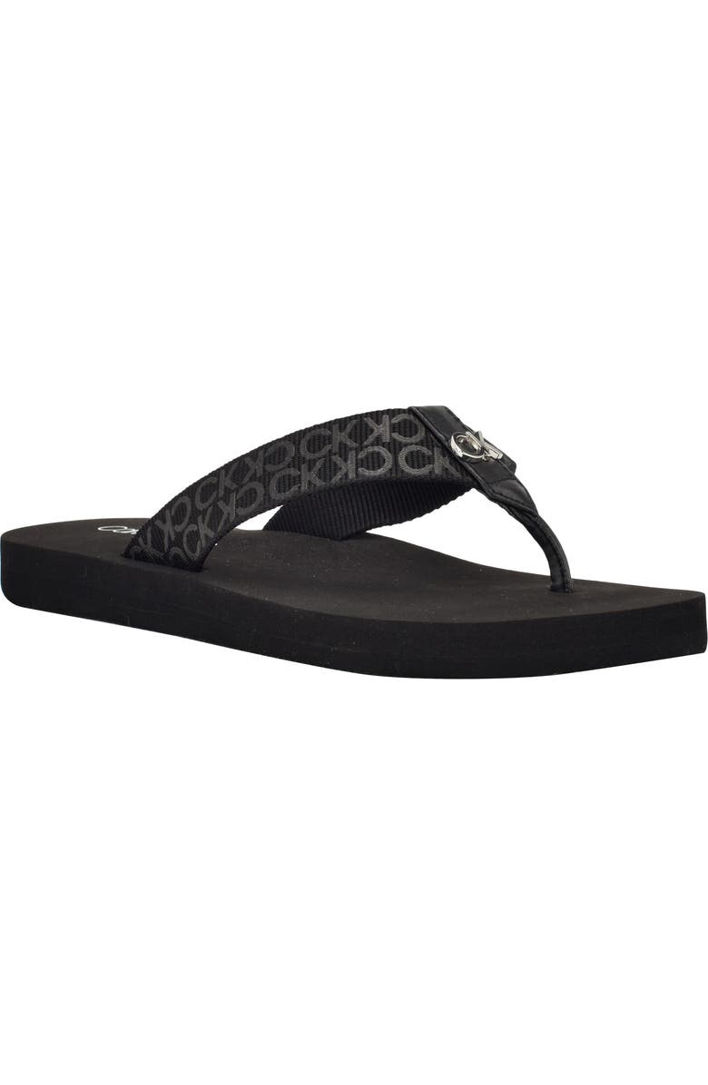 Calvin Klein Caluha Flip Flop Sandal, Main, color,