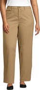 Lands' End Plus Size Chino High Rise Rail Straight Leg Pants