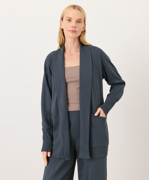 Organic Cotton Airplane Wrap Cardigan