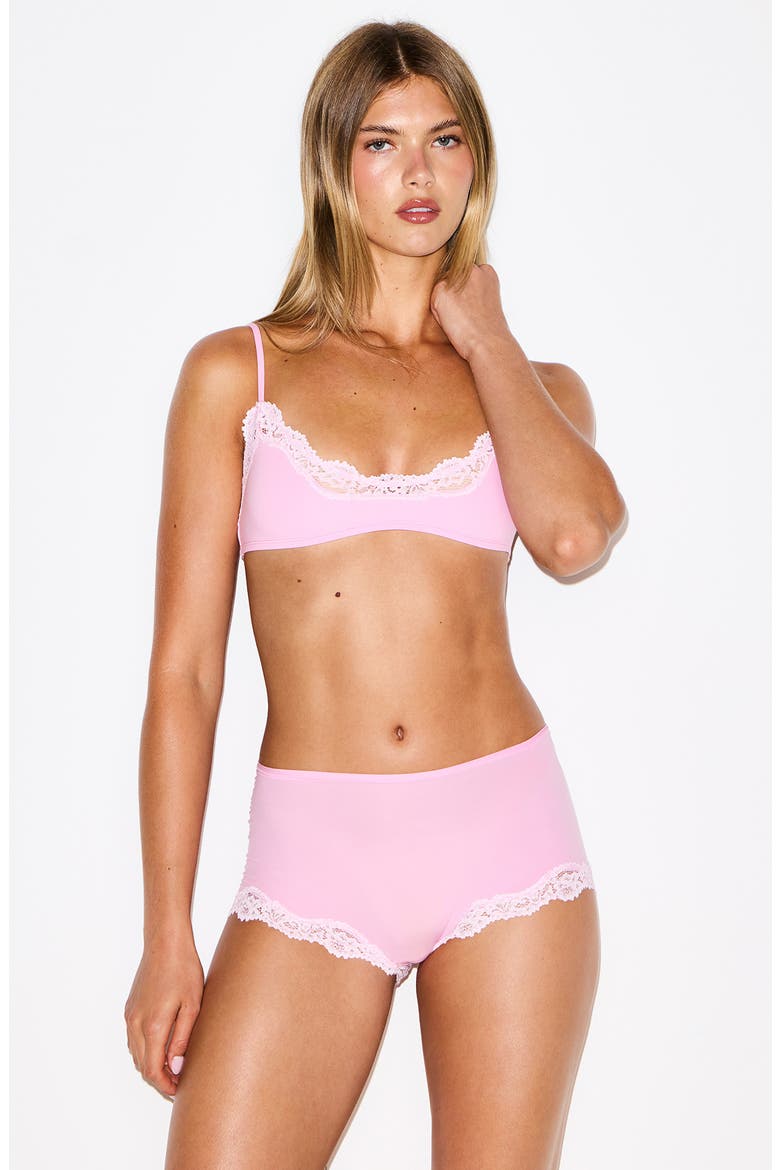 Fits Everybody Lace Boy Short, Alternate, color, BUBBLEGUM