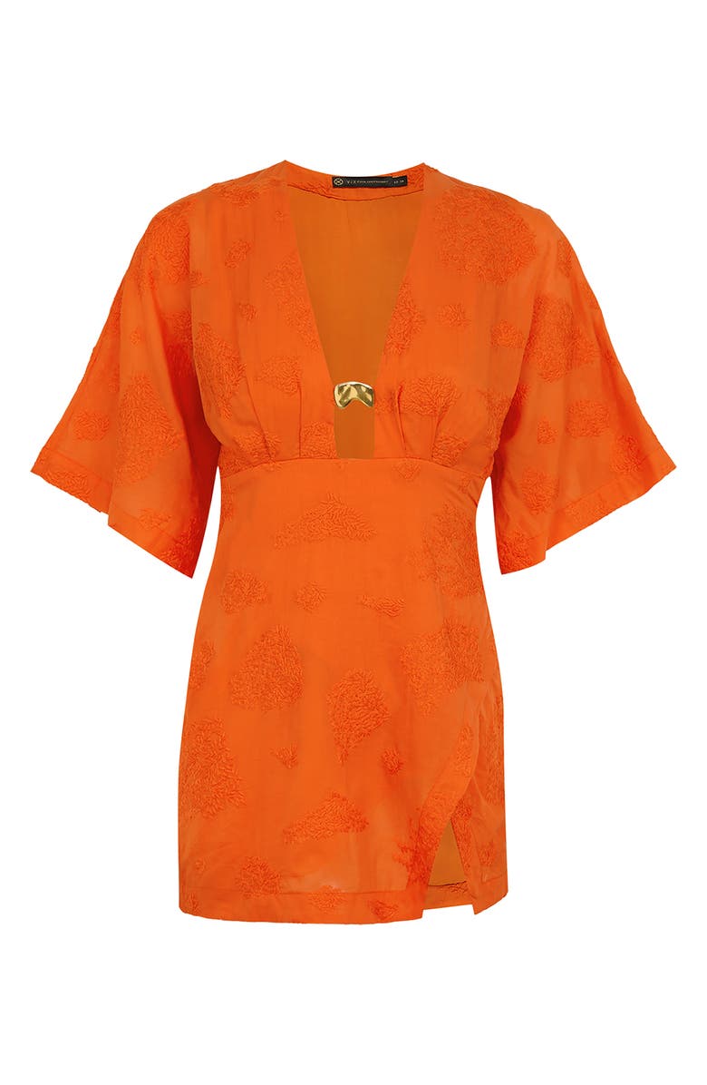 ViX Paula Hermanny Pietra Cotton Cover-Up Minidress, Alternate, color, 