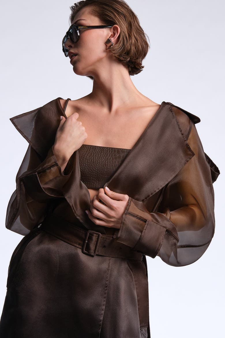 Adelle Trench, Alternate, color, Chocolate