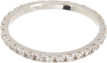 Swarovski Crystal Accented Eternity Band