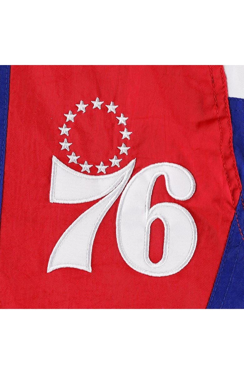 STARTER Men's Starter Royal Philadelphia 76ers Body Check Raglan Hoodie Half-Zip Jacket, Alternate, color, Royal