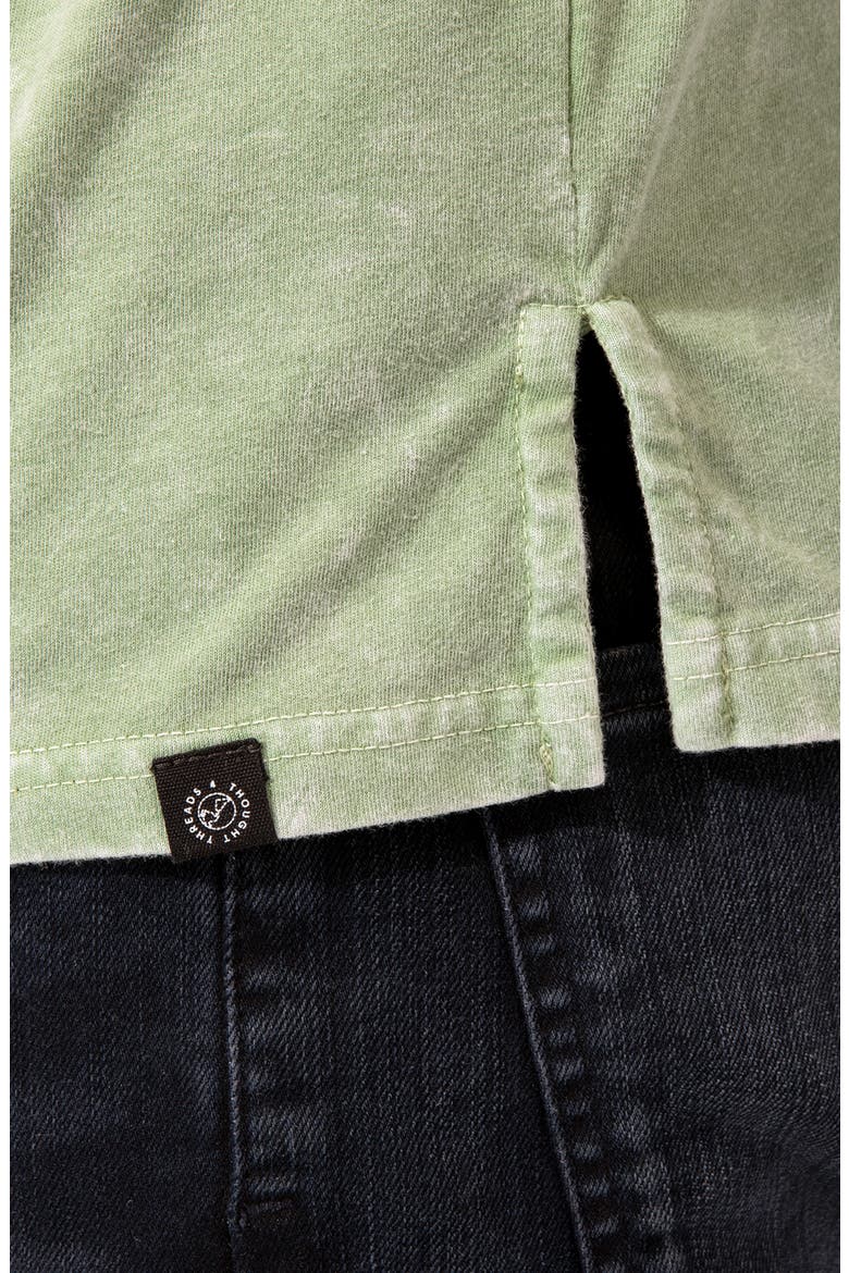 Graphite Organic Cotton Blend T-Shirt, Alternate, color, FOLIAGE