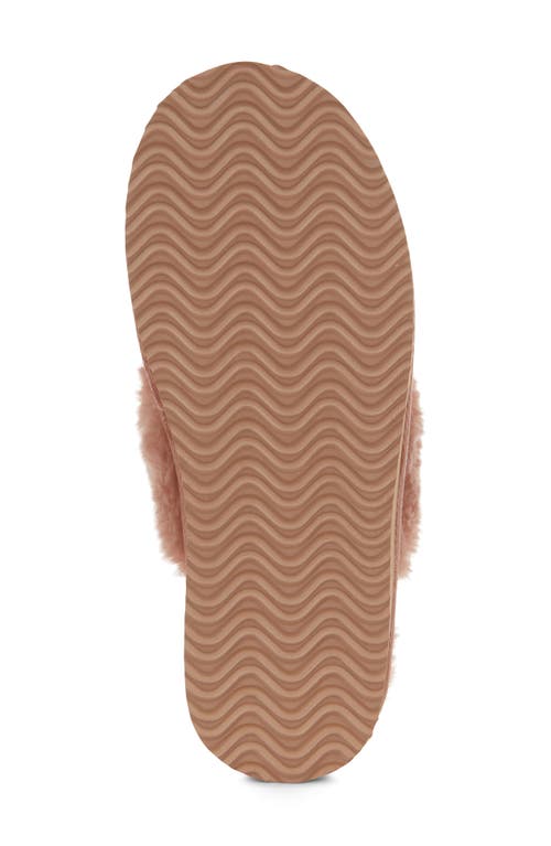 Floopi Faux Suede Faux Fur Lined Slipper In Pink