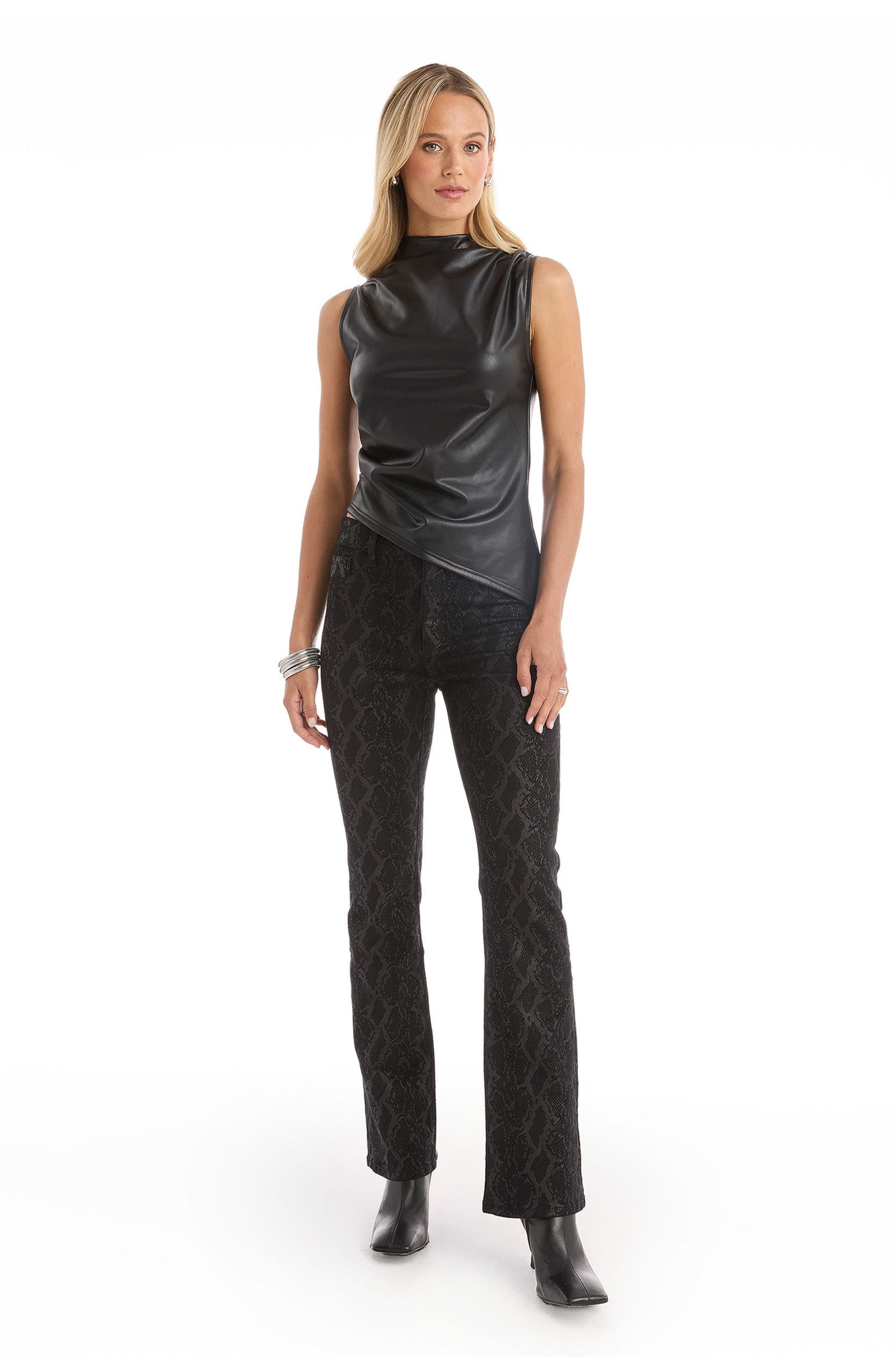 Zaina Leather Top - image 2
