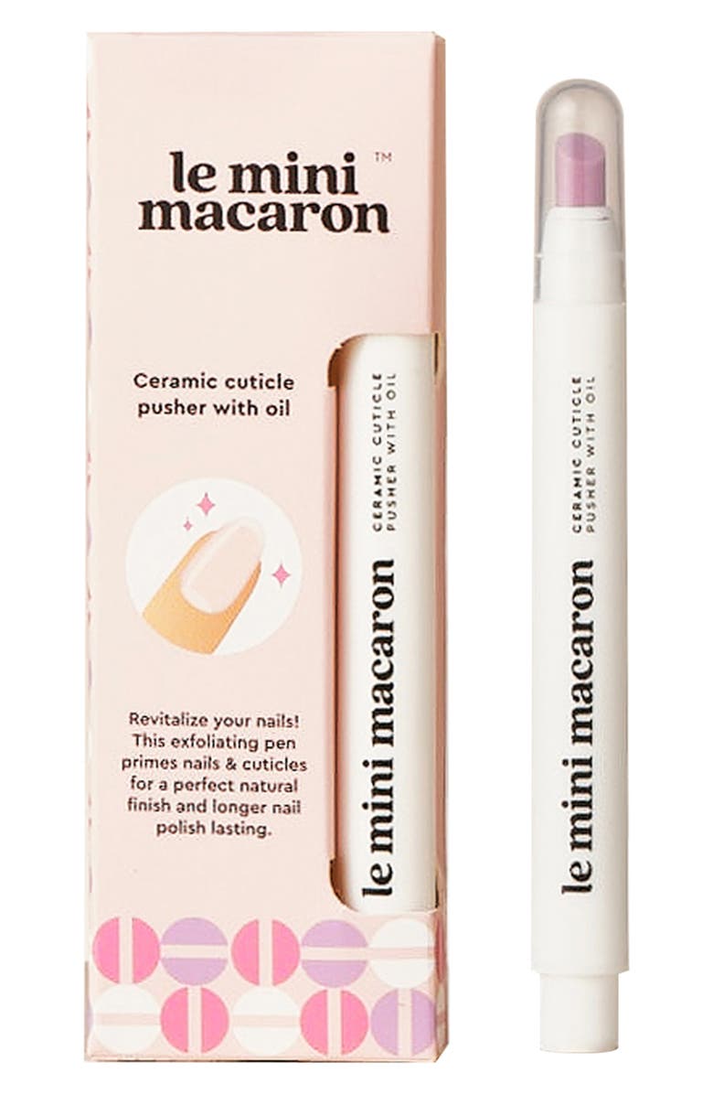 Le Mini Macaron Ceramic Cuticle Pusher, Main, color, 