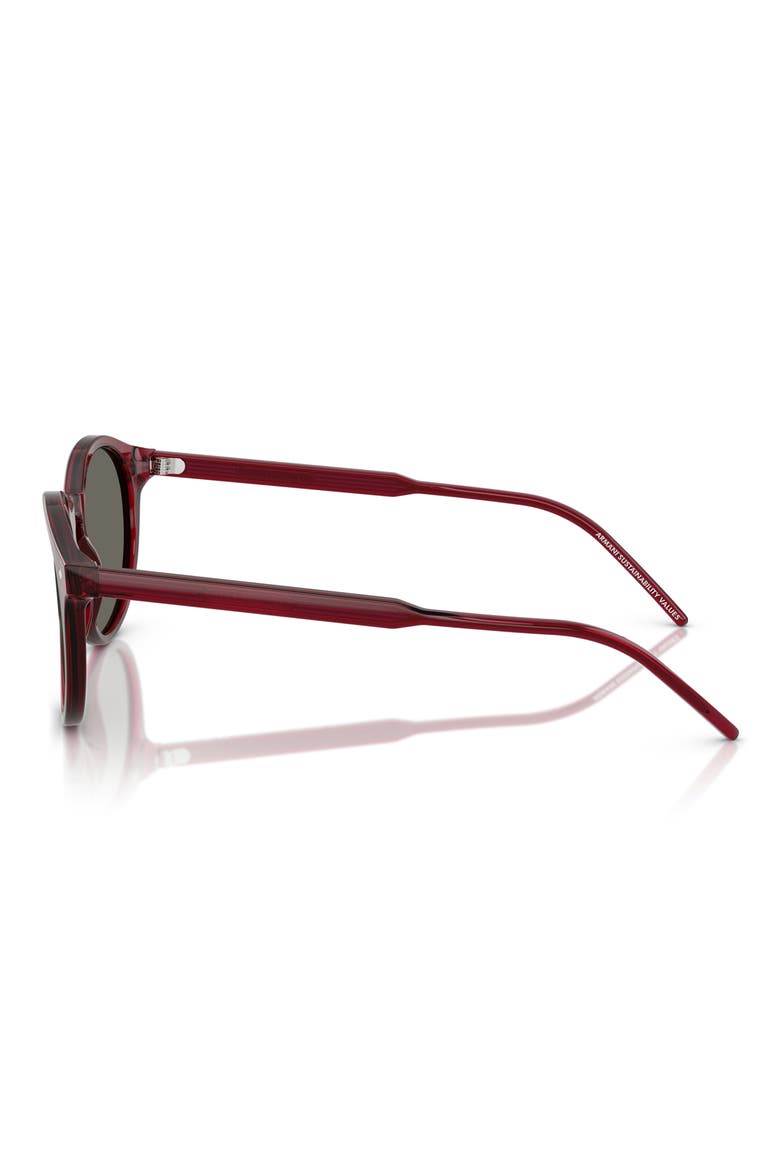 52mm Phantos Sunglasses, Alternate, color, TRANSPARENT BORDEAUX / GREY